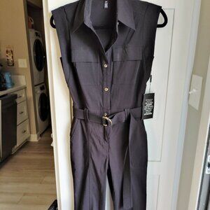 A new WHITE HOUSE BLACK MARKET utility jumpsuit in a size 00 petite